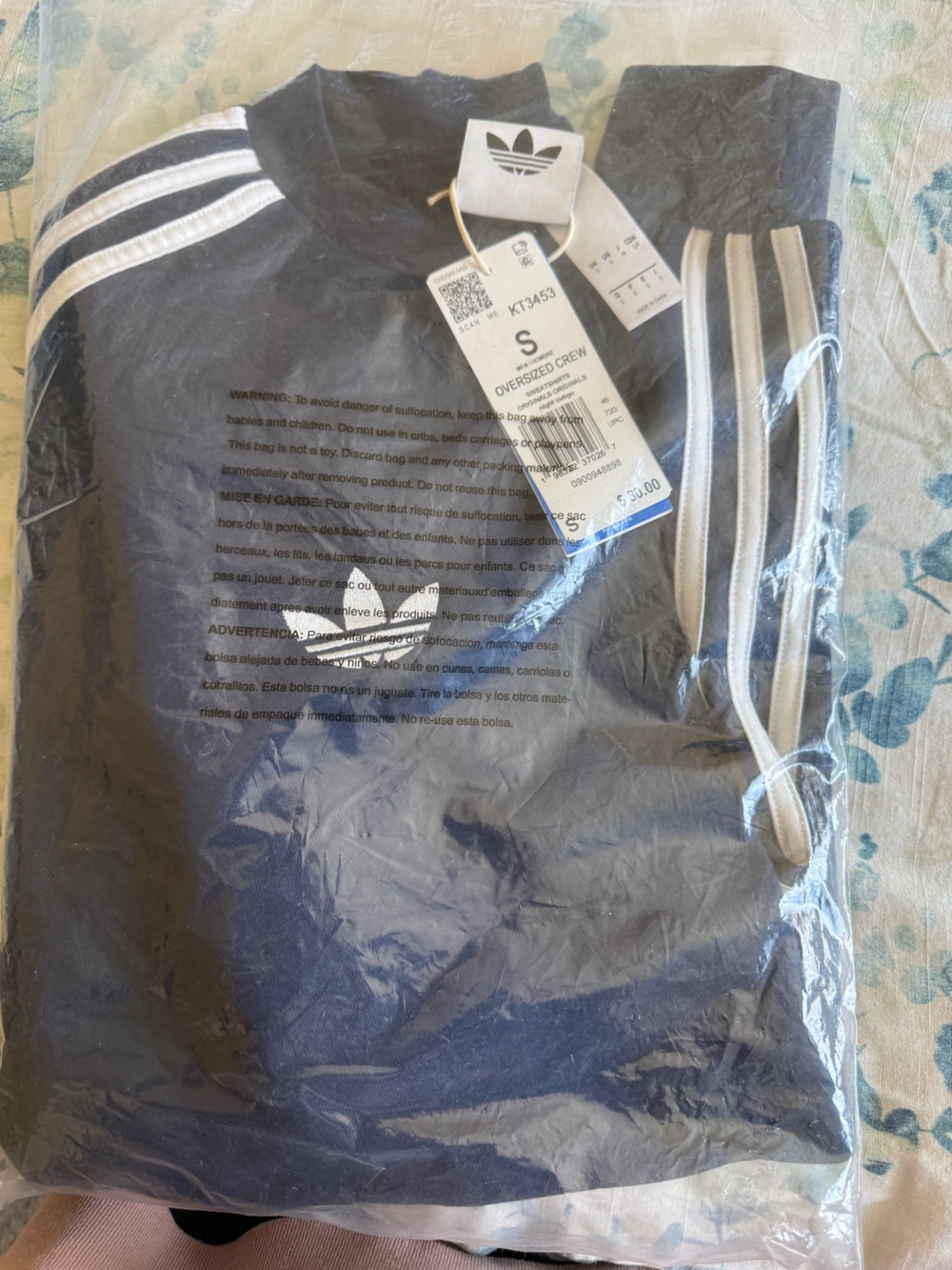 Adidas/oasis oversized crew Bnwt
